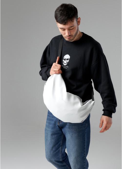 Мужская сумка хобо Sambag Белый (720058428) - фото 2 Мужская сумка хобо Sambag Белый (720058428) - фото 2