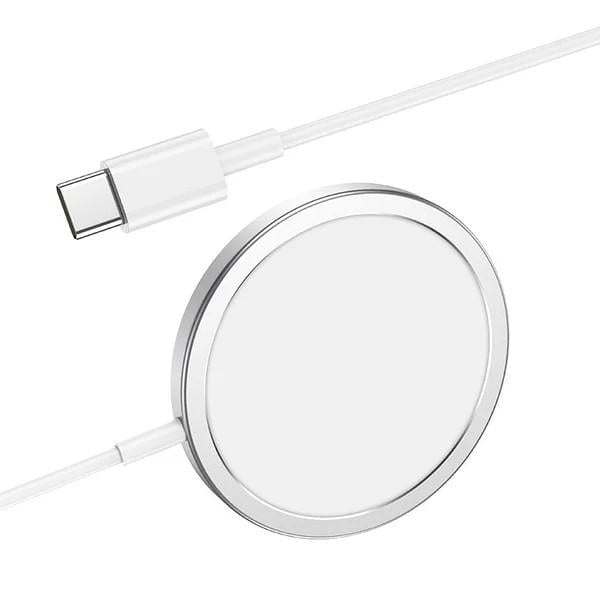 Зарядное беспроводное Qi XO magnetic wireless charger CX004 white - фото 1