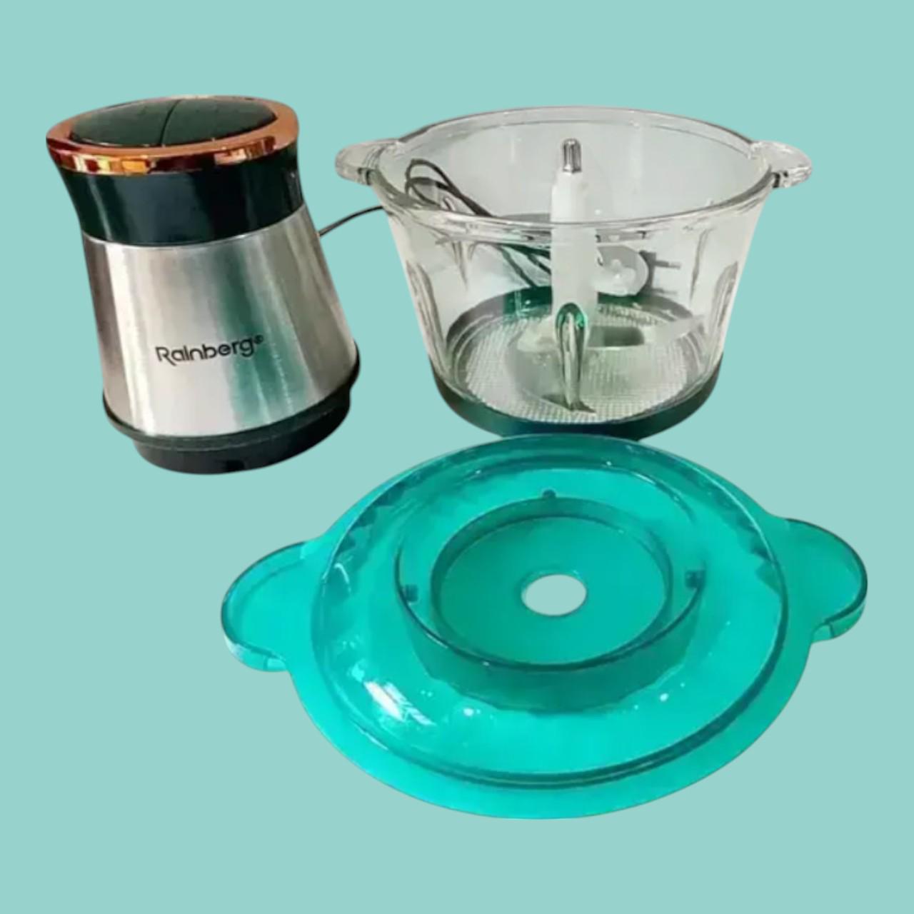 Подрібнювач зі скляною чашею Rainberg RB-2201 блендер з 2 швидкостями та 4 сталевими лезами для овочів та фруктів 1300 Вт 2 л (є59) - фото 3 Подрібнювач зі скляною чашею Rainberg RB-2201 блендер з 2 швидкостями та 4 сталевими лезами для овочів та фруктів 1300 Вт 2 л (є59) - фото 3