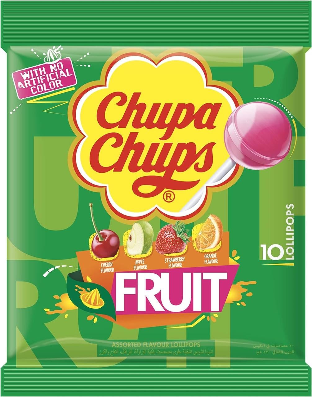 Леденцы на палочке Chupa Chups Fruit Bag Lollipop 120 г (2172851742)