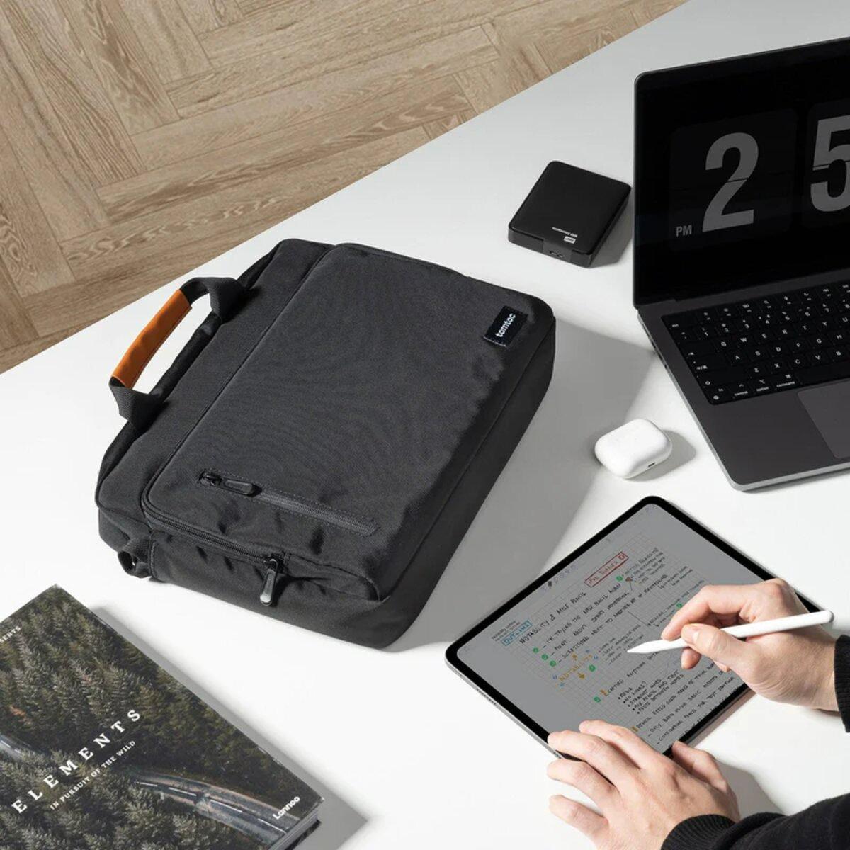 Сумка для ноутбука Tomtoc Navigator-A43 Laptop Briefcase 15,6 Inch Black - фото 7