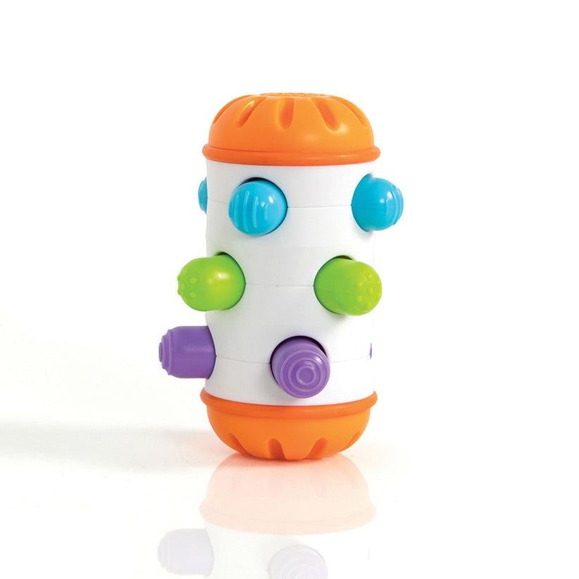Погремушка сенсорная Fat Brain Toys в виде ролика Погремушка сенсорная Fat Brain Toys в виде ролика