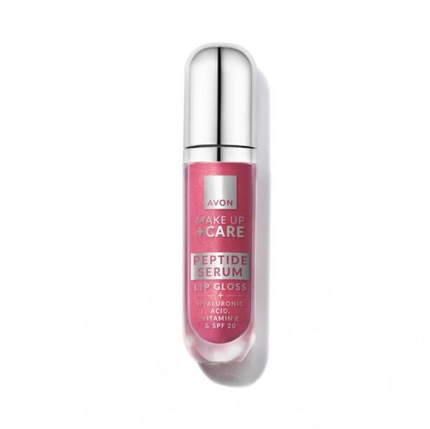 Блиск-сироватка для губ Avon з пептидами Dewy Pink 7 мл Рожевий (158511406)