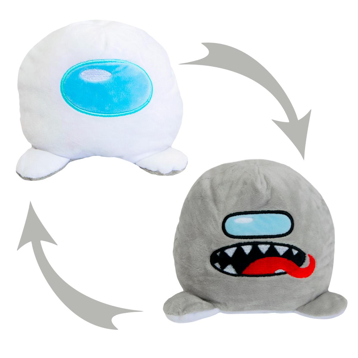 Мягкая игрушка-перевёртыш Among us 13х16 см Серый/Белый (1008727-Other-1) Мягкая игрушка-перевёртыш Among us 13х16 см Серый/Белый (1008727-Other-1)