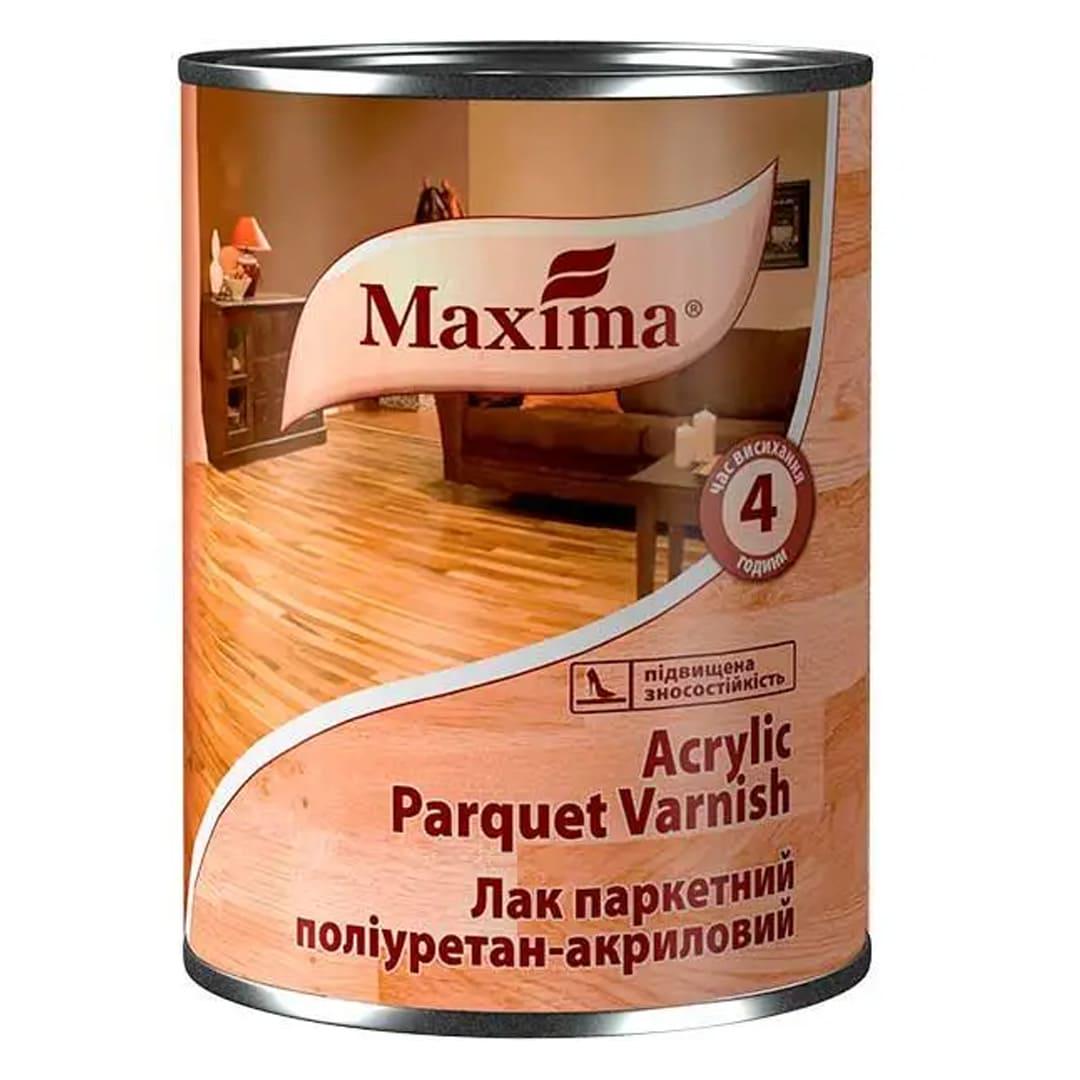 Лак паркетний акриловий Acrylic parquet varnish Maxima 0,75 л Безбарвний глянець - фото 1