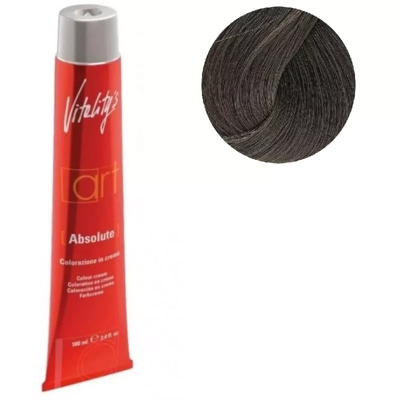 Крем-фарба для волосся з олійним коктейлем Vitality's Art Absolute Hair Color Cream 5/12 Матовий світлий шатен 100 мл