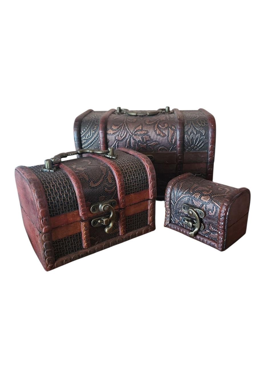 Набор сундуков для карт таро/рун деревянные с цветочками 3 шт. (2696036611) - фото 2 Набор сундуков для карт таро/рун деревянные с цветочками 3 шт. (2696036611) - фото 2