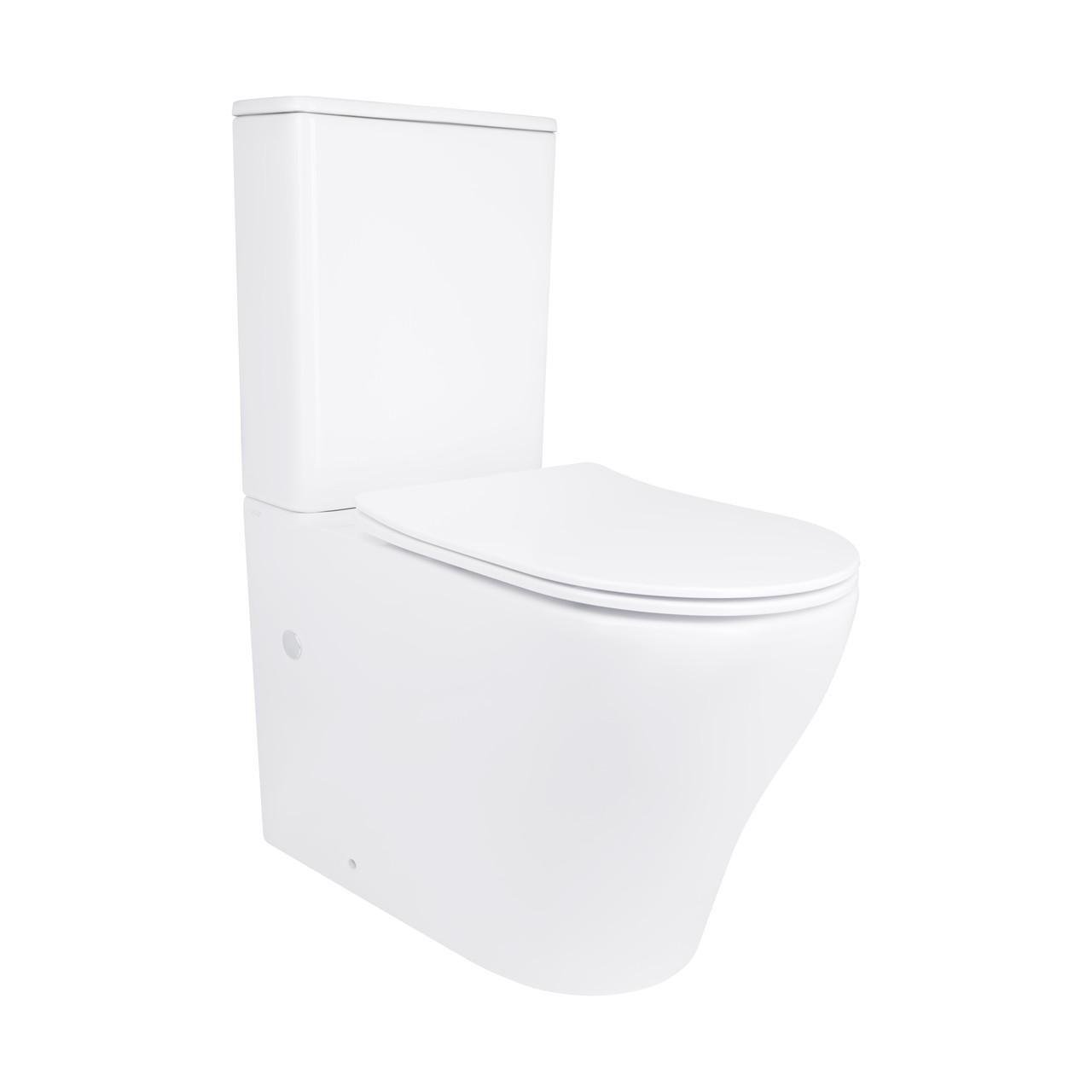 Унитаз напольный Qtap Virgo Ultra Quiet безобедочный с сиденьем Soft-close White (QT18226092AW)