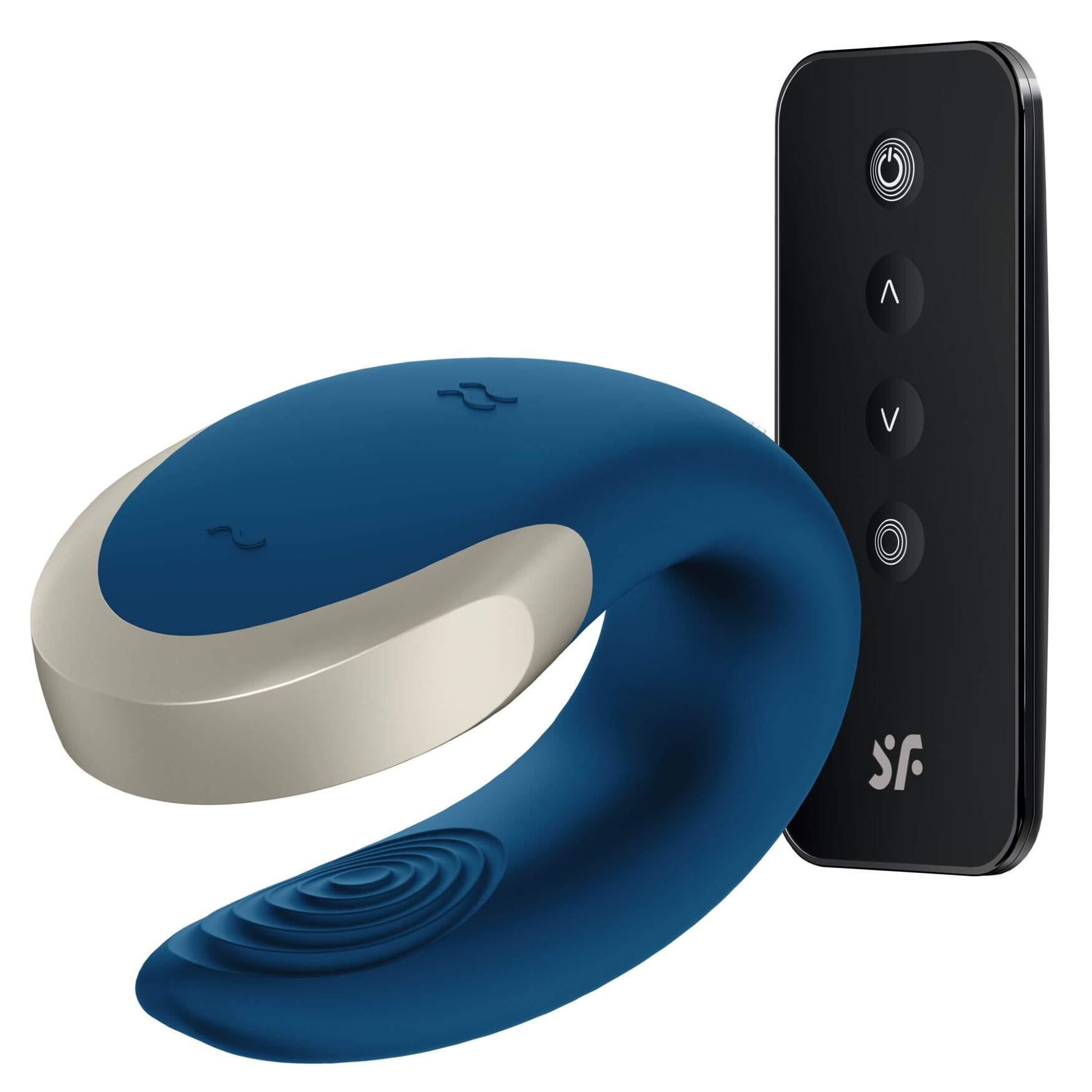 Смарт-вибратор для пар Satisfyer Double Love Blue (38023363)