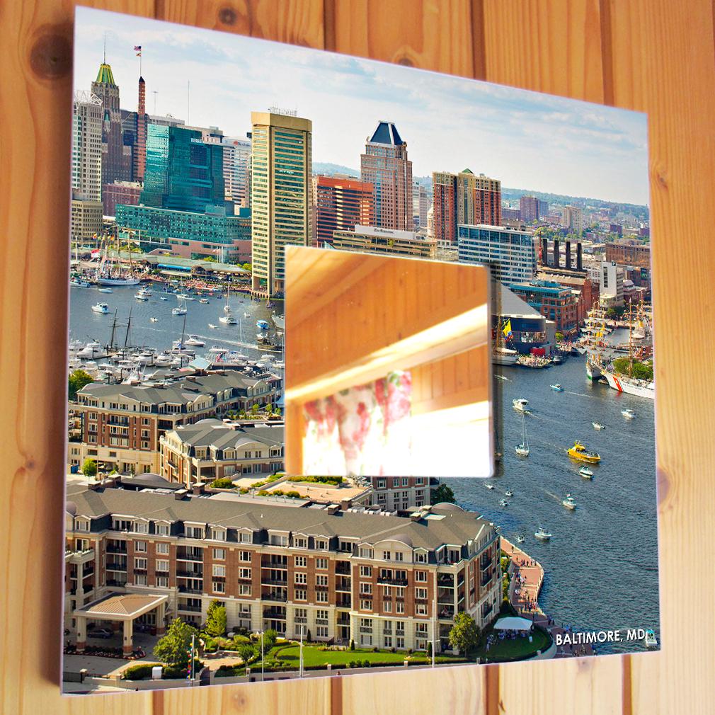 Зеркало декоративное Балтимор США 260х260 мм (M04048)