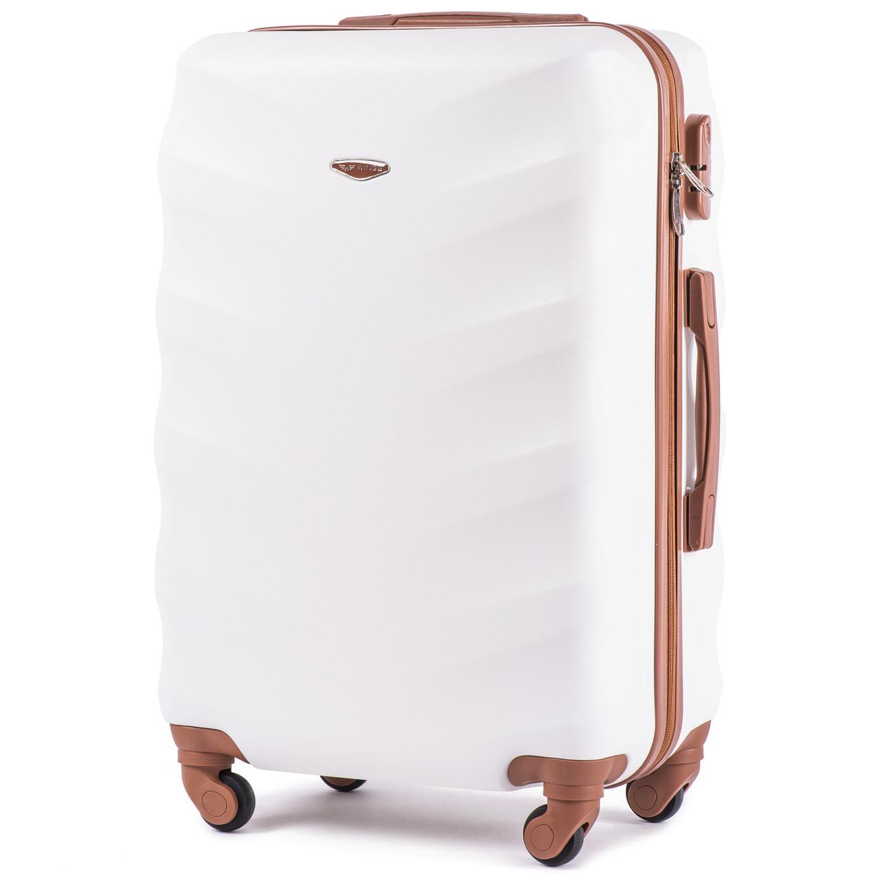 Чемодан Wings 402 Albatross ABS Plus 75x48x28 см 90 л Молочный