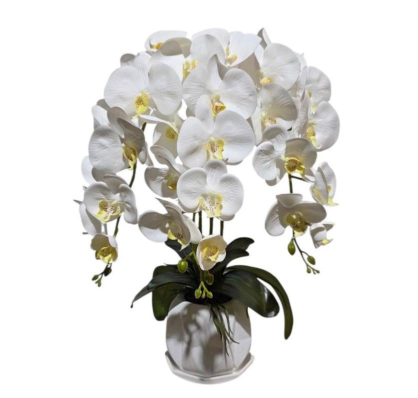 Орхидея искусственная Ravisto 52x32 см Белый (0515-9)