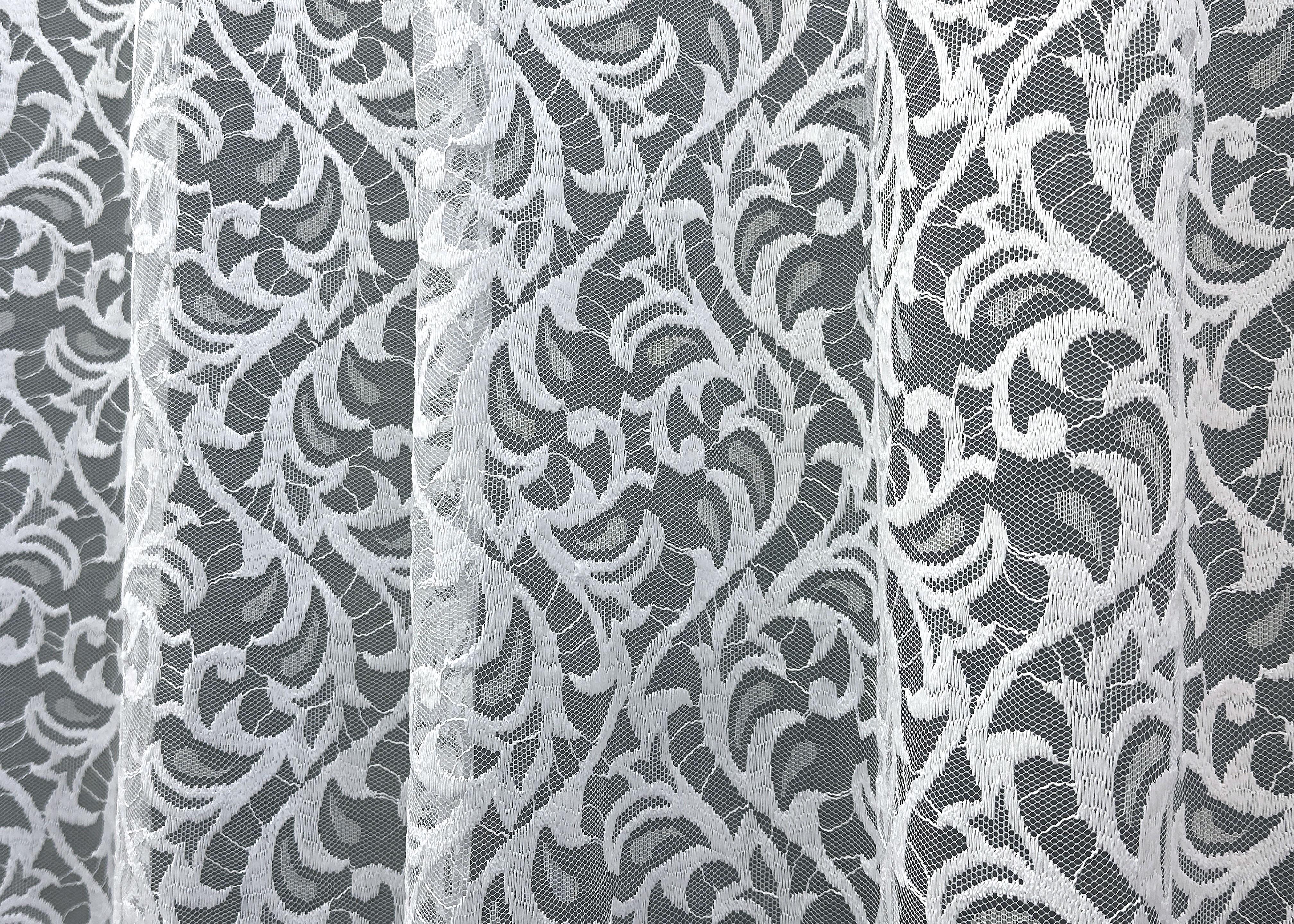 Тюль VR-Textil 1586т Гипюр 300х270 см Белый (42-0546) - фото 5