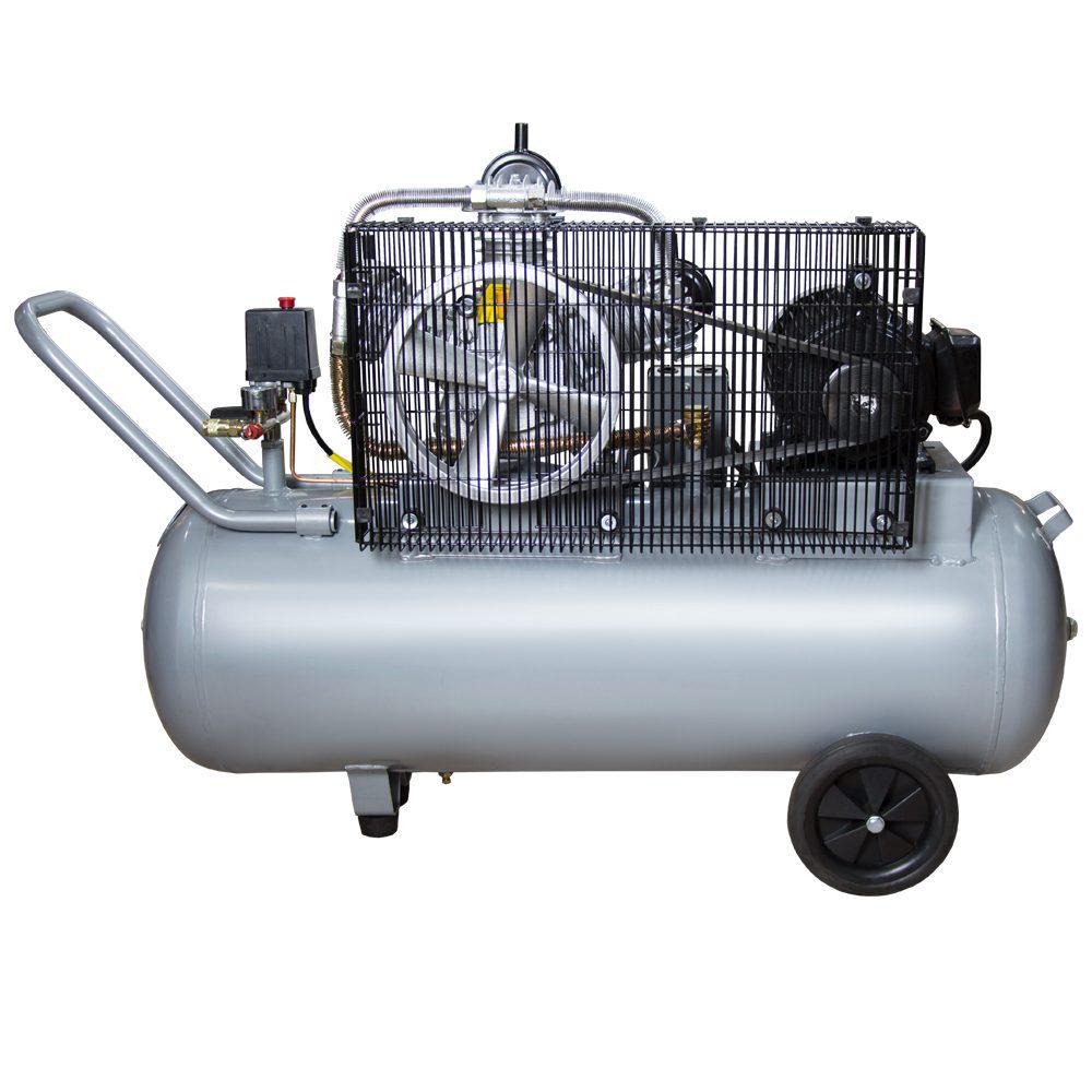 Компресор ремінний трициліндровий 380В 3кВт 610л/хв 10бар 135л SIGMA (7044711) - фото 2