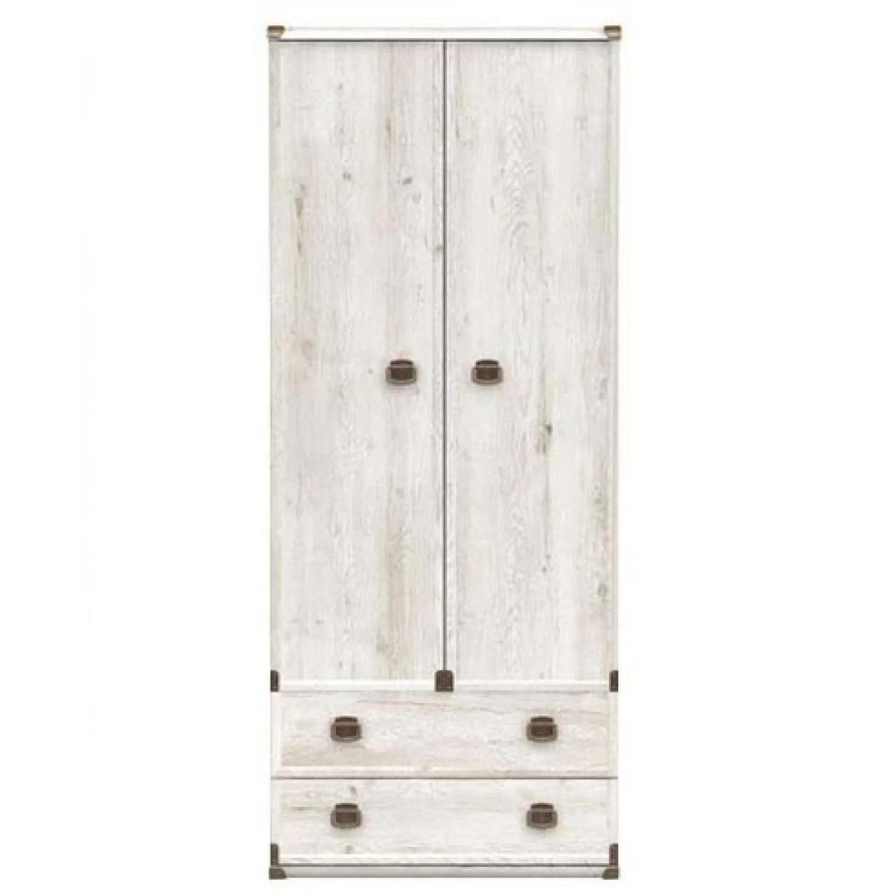 Шкаф распашный с ящиками ВМК БРВ Индиана JSZF2D2S/80 Сосна аризонская (GRB-1603)