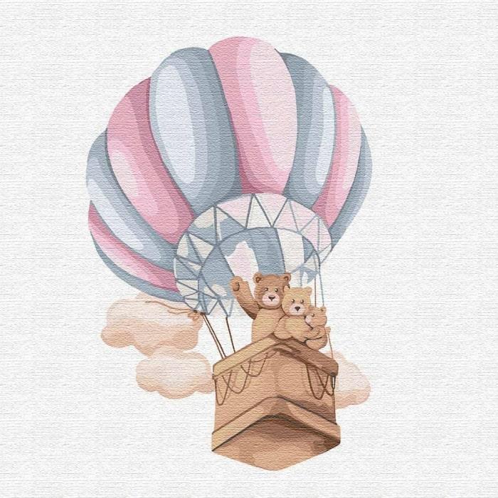 Картина по номерам Идейка Семейный полет КНО2351 холст на подрамнике 30x30 см (1300780240)