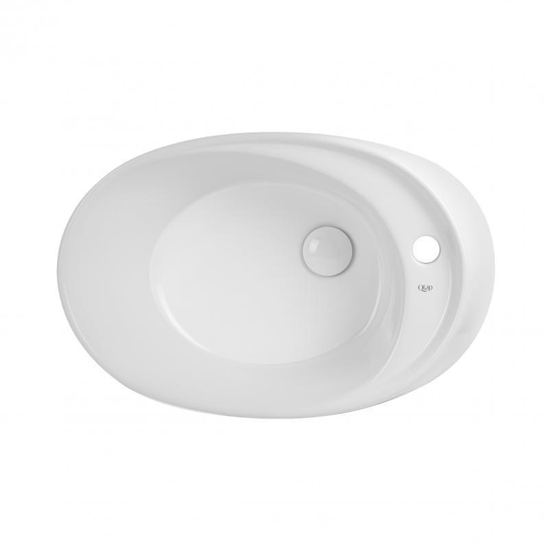 Раковина-чаша Q-tap Scorpio с донным клапаном White QT14111037W