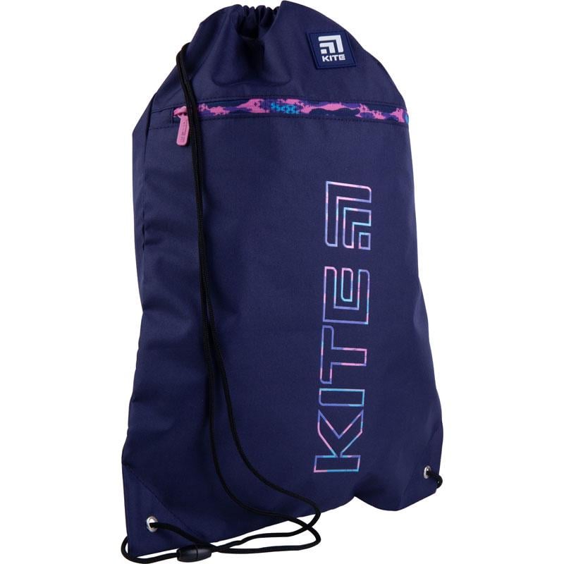 Сумка для обуви KITE Education с карманом 49х36 см Синий (K21-601L-9)