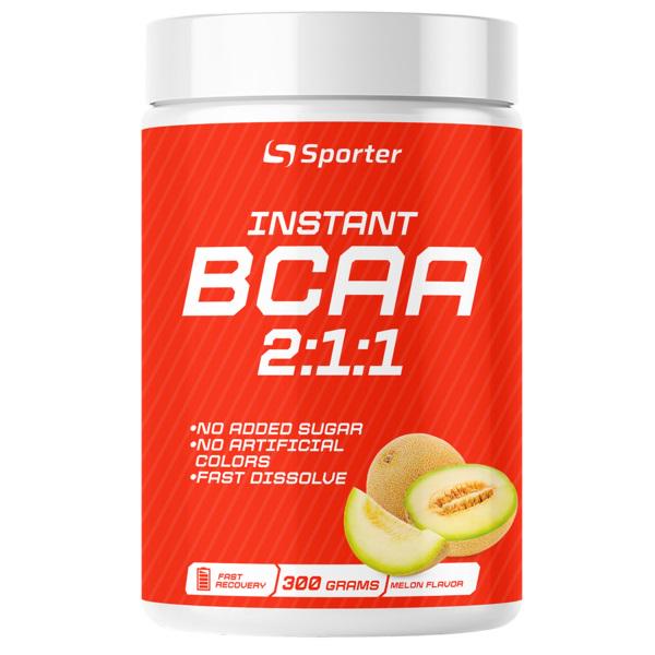 Амінокислота BCAA для спорту Sporter Instant BCAA 300 г 30 порцій Melon