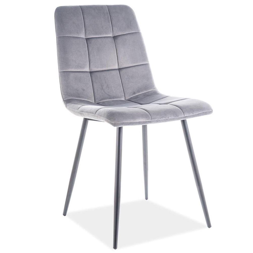 Стул Intarsio Mia Черный/Серый - фото 1