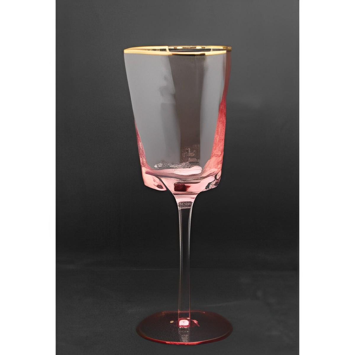 Бокал Розовый трайангел 350 мл (21498)