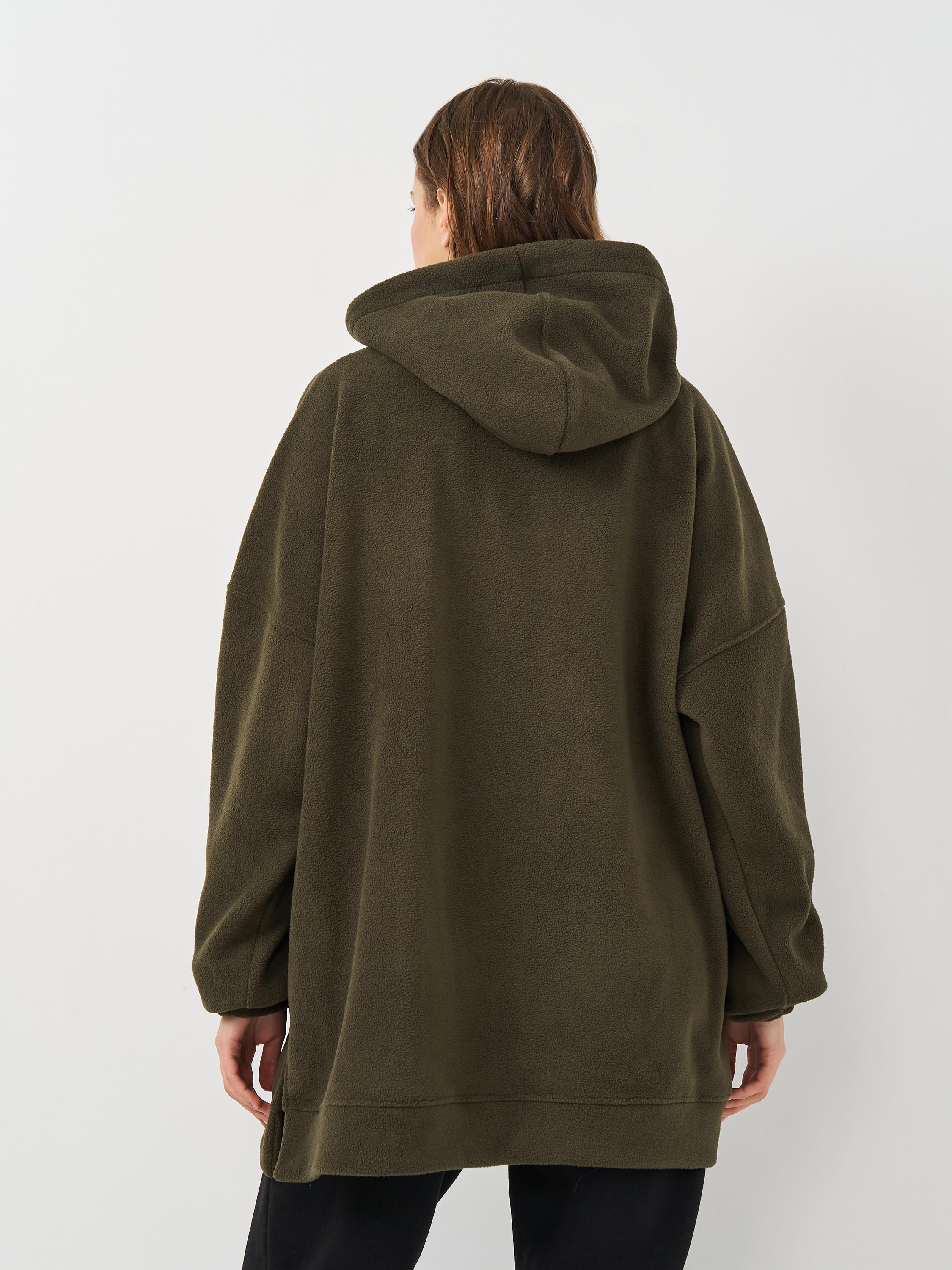 Толстовка на флисе Купер женская р. 56 Хаки (2119329531) - фото 3 Толстовка на флисе Купер женская р. 56 Хаки (2119329531) - фото 3