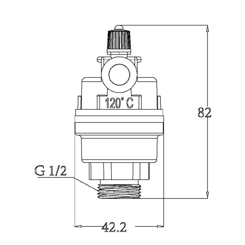 Воздуховод автоматический SD Forte 1/2" SF243W15 1/2" (FRRS00030404) - фото 2