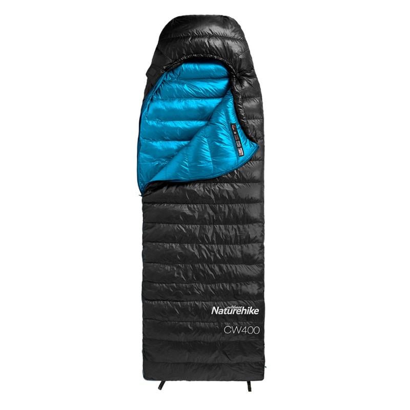 Спальный мешок Naturehike CW400 NH18C400-D гусиный пух L Черный