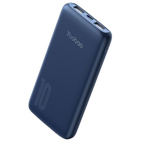 Повербанк Yoobao 1D 10000 mAh 22,5W 2xUSB+Type-C индикатор заряда Синий