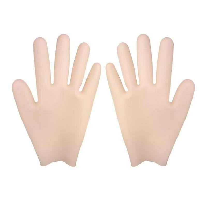 Перчатки силиконовые SPA для ухода за потрескавшейся кожей рук Бежевый (R9257 беж)
