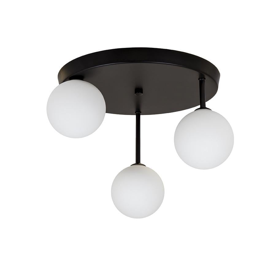 Люстра Levistella 761H100F-3 BK+WH 300 з трьома плафонами Чорний/Білий (2196766673)