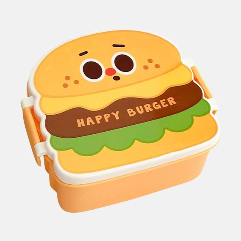 Ланчбокс детский Koochie-Koo EAT Happy Burger на 2 отсека 1000 мл