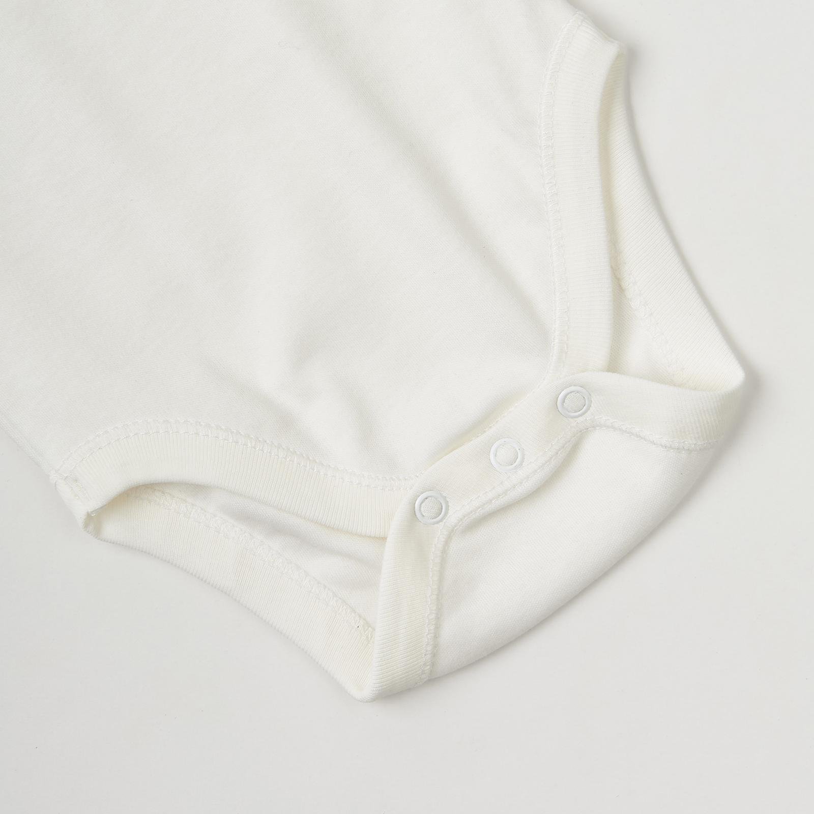 Полукомбинезон ясельный боди с коротким рукавом 62-68 см Белый - фото 4 Полукомбинезон ясельный боди с коротким рукавом 62-68 см Белый - фото 4