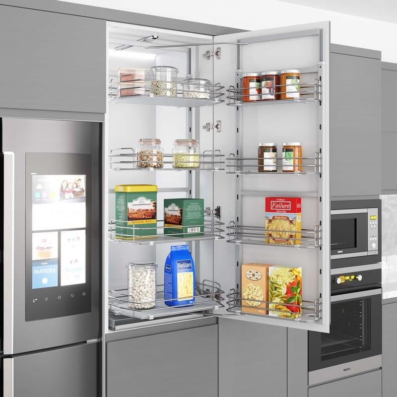 Галерея двойная с полками ДСП 450 мм 1250-1400 мм (S-1241-С)