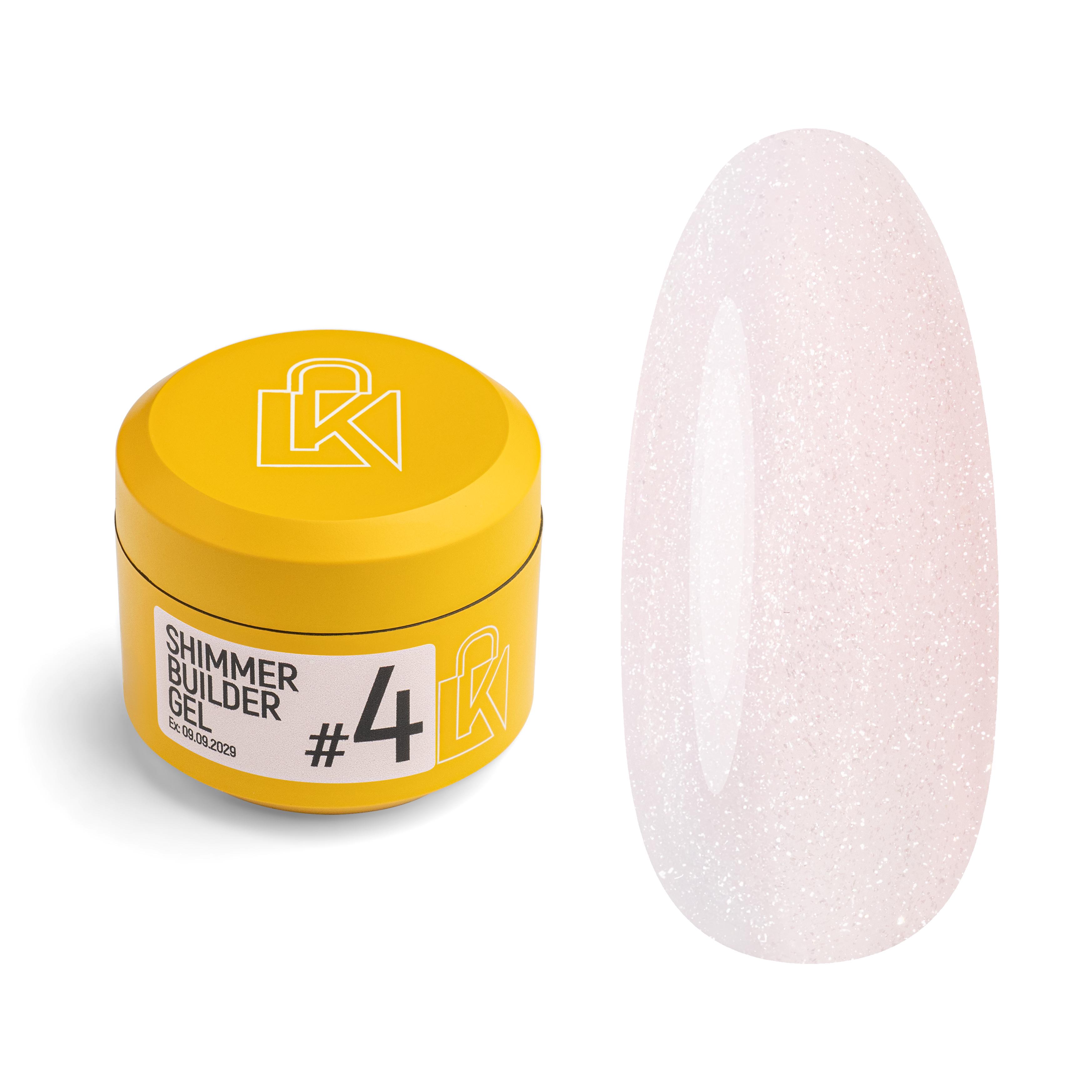 Гель для наращивания Kupiuviti Shimmer Builder Gel №04 30 мл