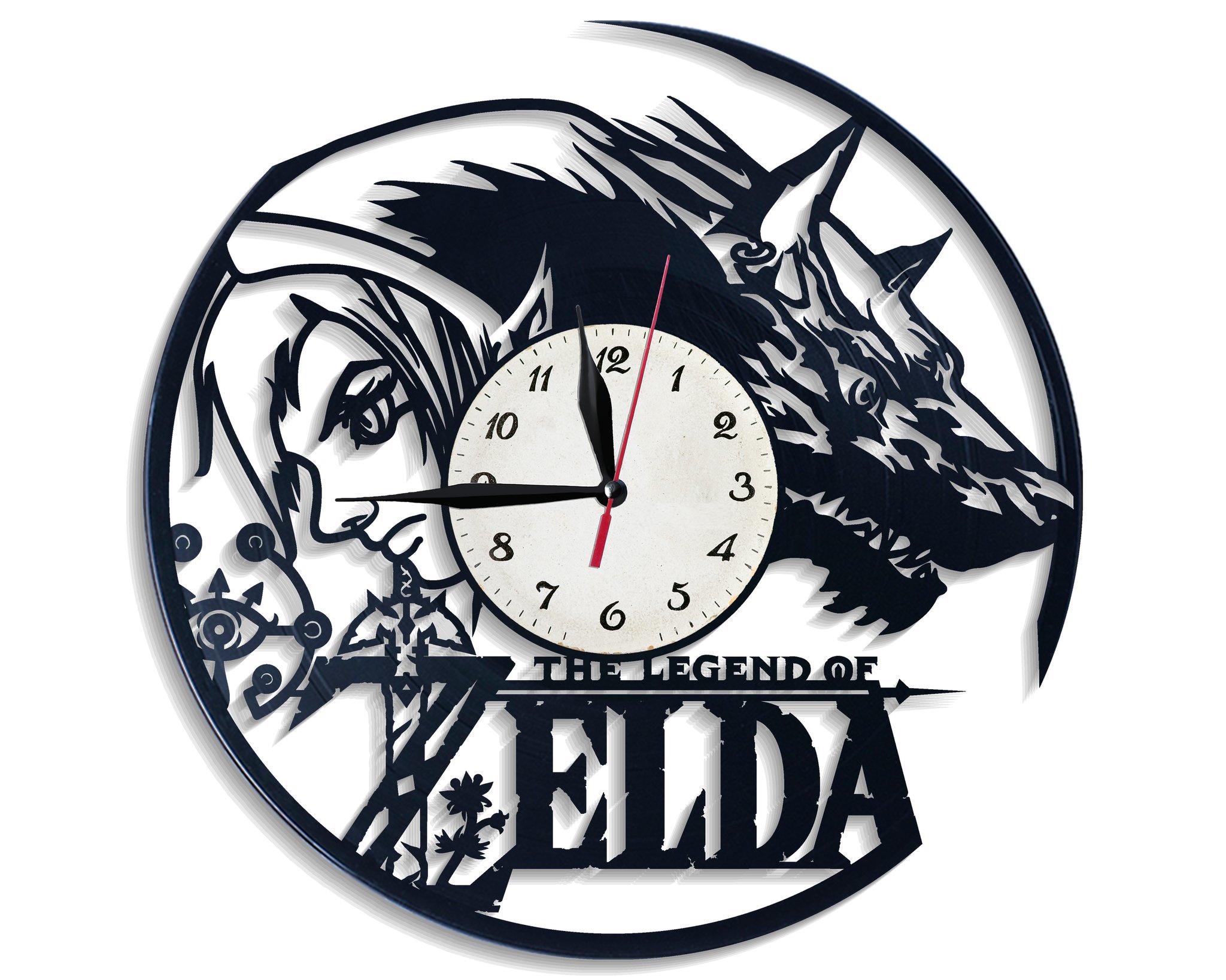 Часы настенные The Legend of Zelda 2904 из виниловой пластинки