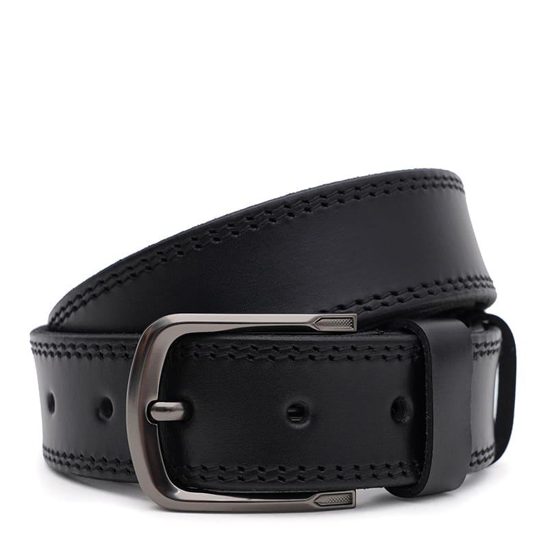 Ремень мужской кожаный Borsa Leather 150v1fx78 Black