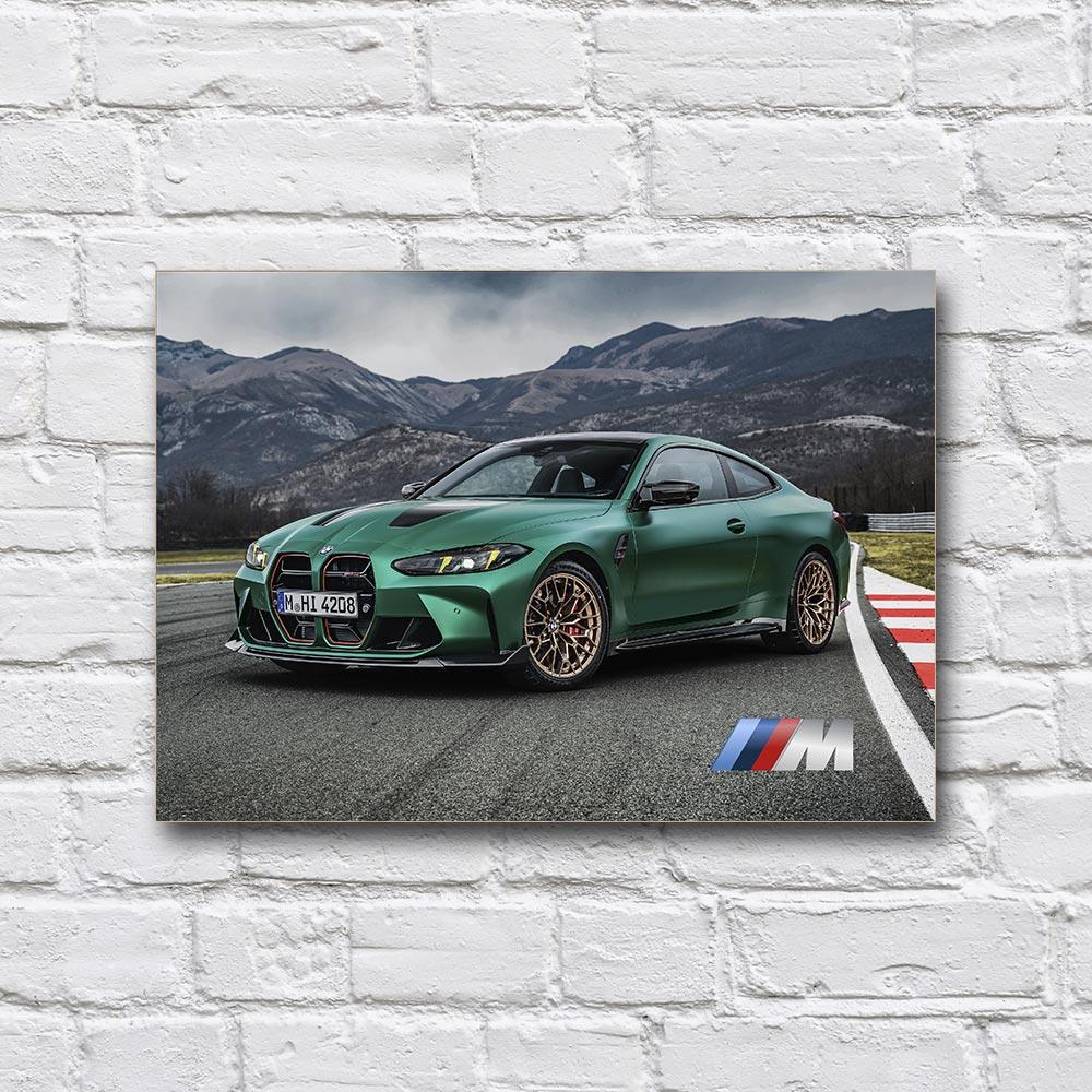 Постер деревянный BMW M4 CS 210х297 мм (18167388)