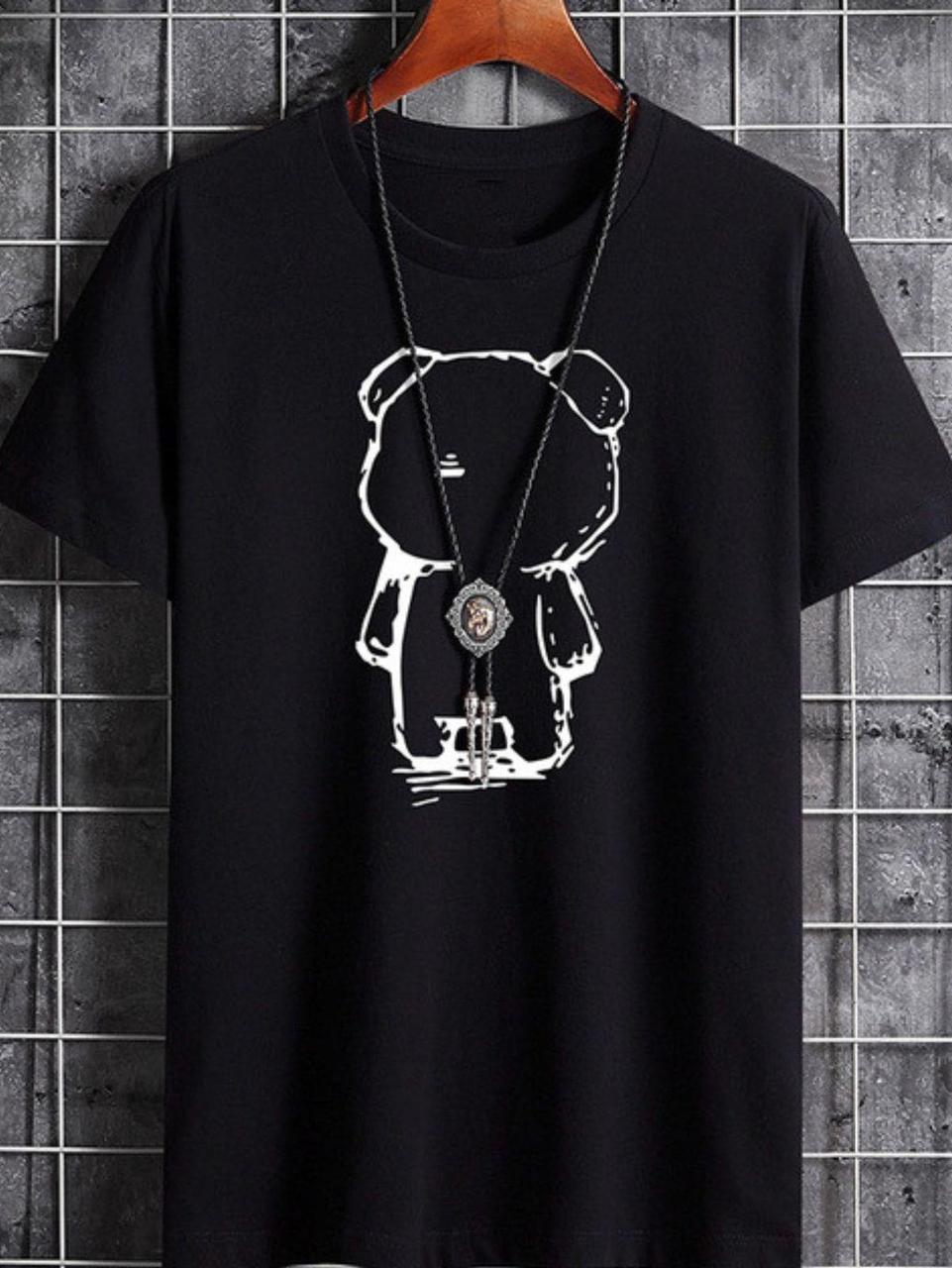 Футболка женская с принтом Pin-000-100 повседневная L Черный (2664084833)