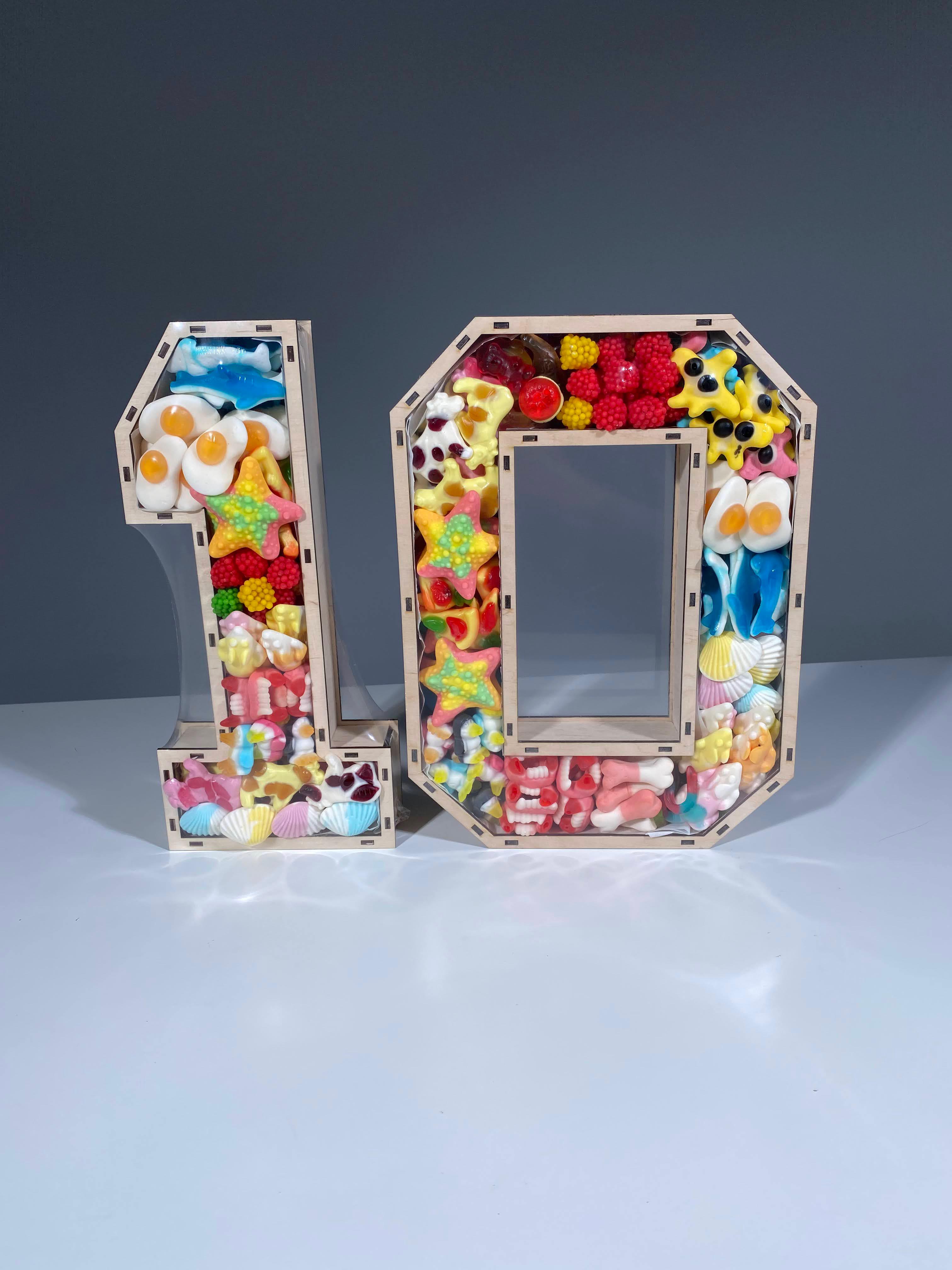 Подарунковий бокс солодкий подвійна Цифра з желе (2509751458)