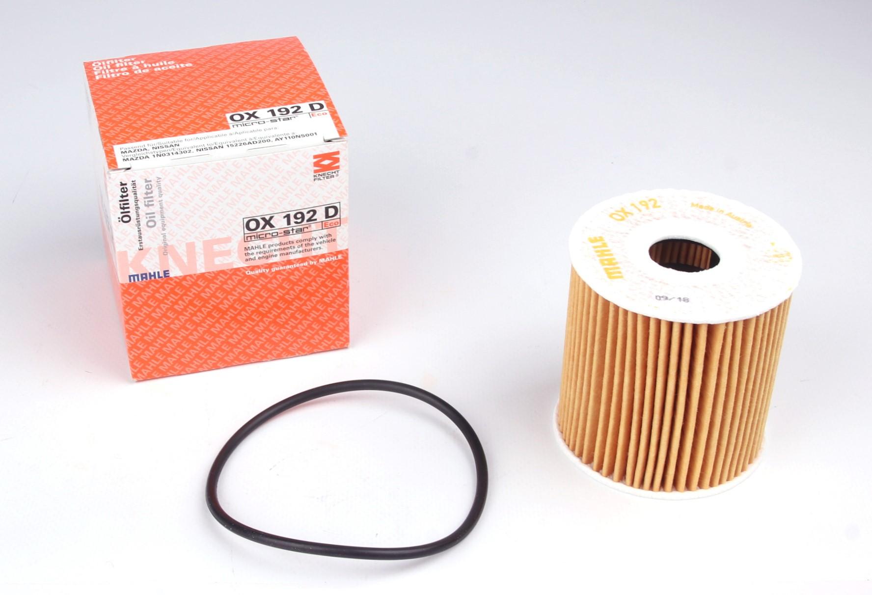 Фильтр масляный KNECHT для Nissan Primera/Almera 2,2 Di 00- (OX 192D)