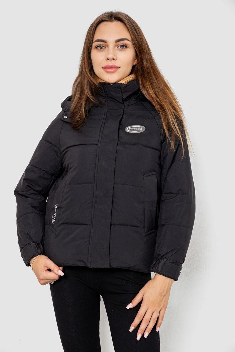Куртка жіноча Ager демісезонна M Чорний (244RE115)