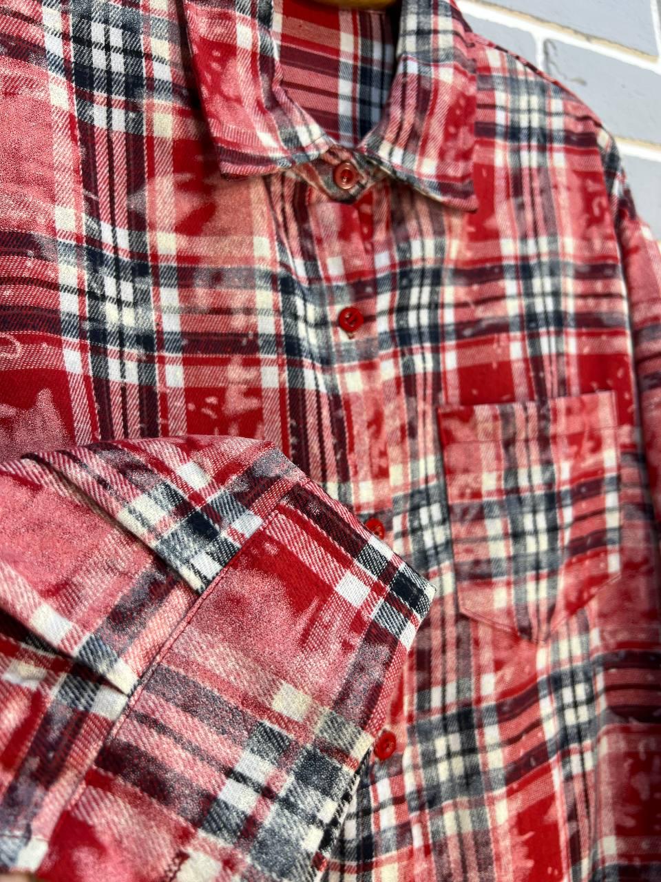 Сорочка жіноча A-N 2775 картата варена в клітинку оверсайз коттон OS Червоний (2904) - фото 4 Сорочка жіноча A-N 2775 картата варена в клітинку оверсайз коттон OS Червоний (2904) - фото 4