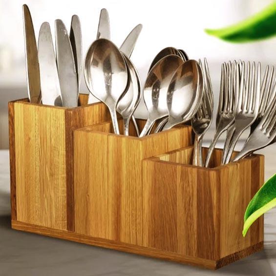 Подставка для столовых приборов из дерева Тельера Сиена (Псп-013205)