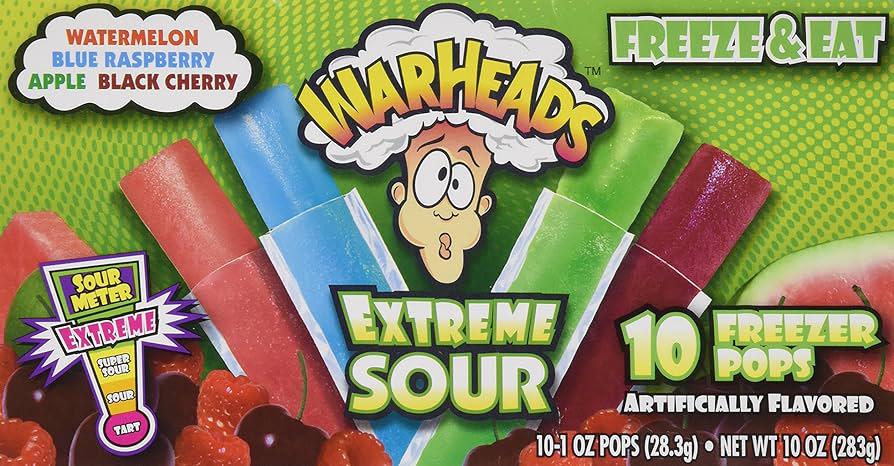 Конфеты Warheads Sour Freezer Pops 280 г (13682803)