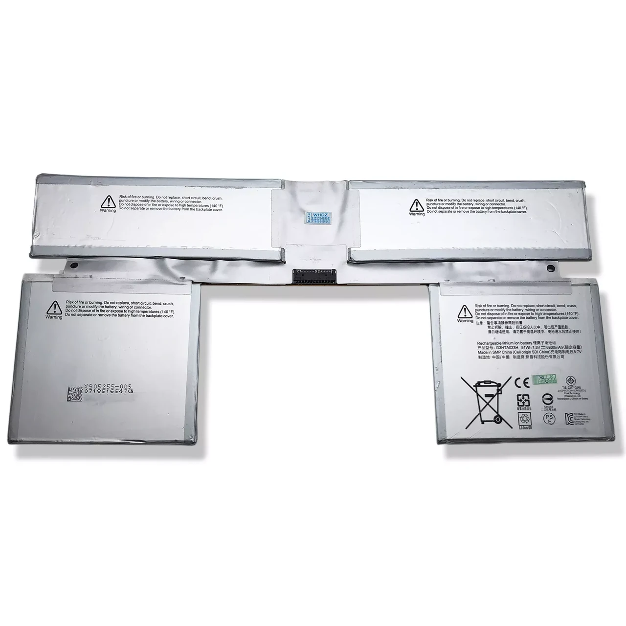 Аккумулятор для Microsoft Surface Book Gen1 Gen2 13/5"/G3HTA024H