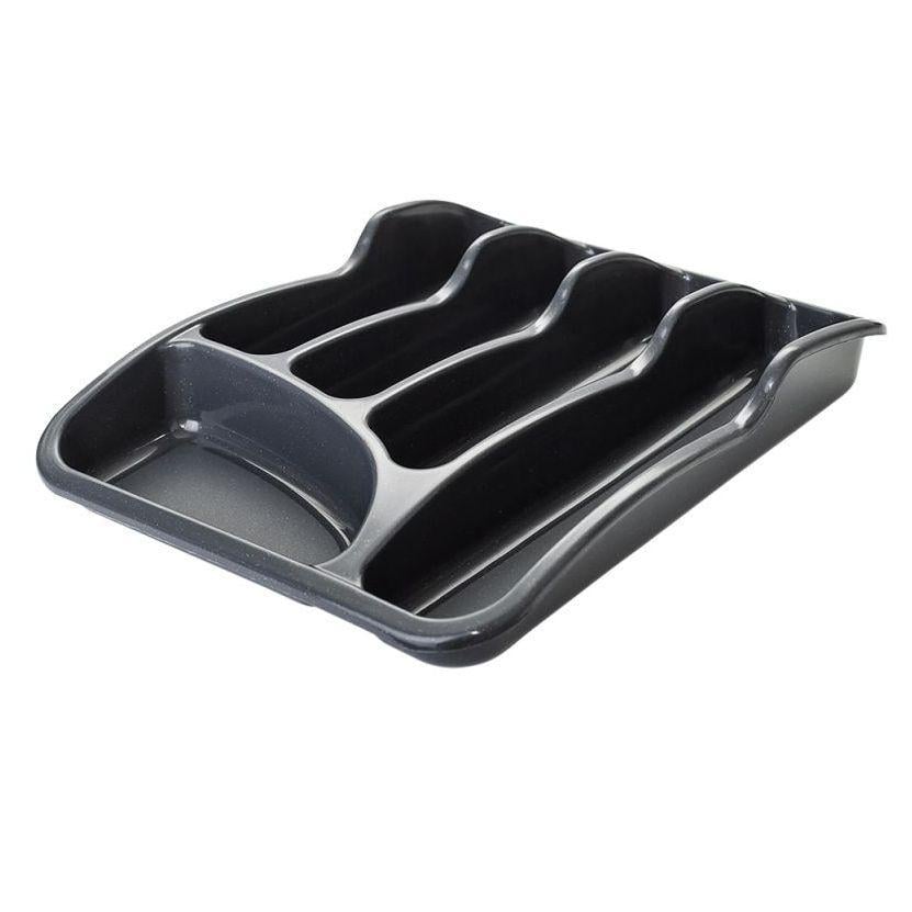 Лоток-органайзер для столовых приборов Алеана классический Графит (203780-гр) Лоток-органайзер для столовых приборов Алеана классический Графит (203780-гр)