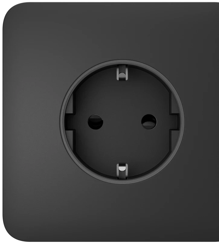Панель бічна для вбудованої розетки Ajax SideCover basic Graphite (2890076269)