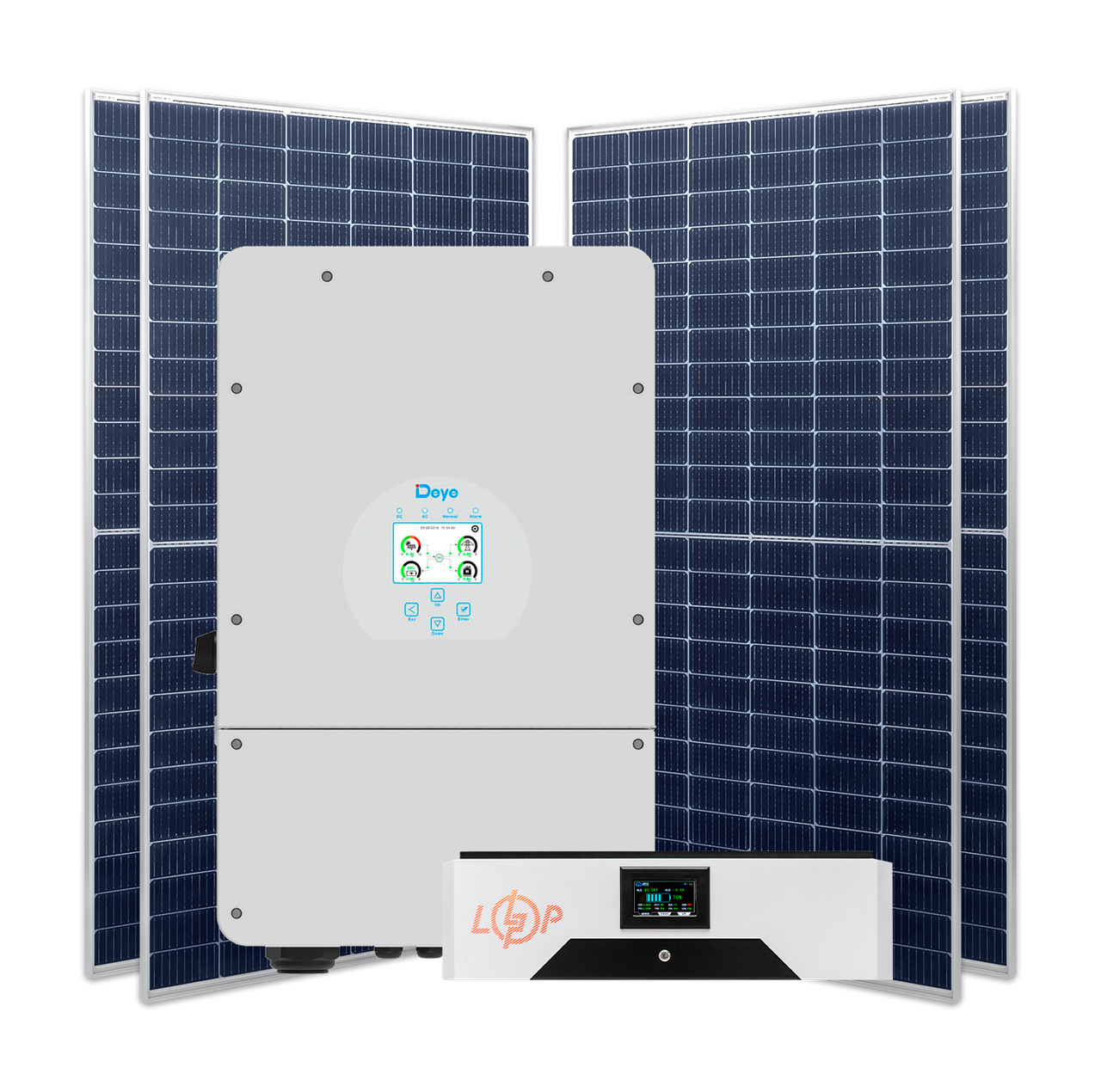 Станция гибридная 10 кВт 1ф. с LiFePO4 на 15,6 кВт (2479154324)