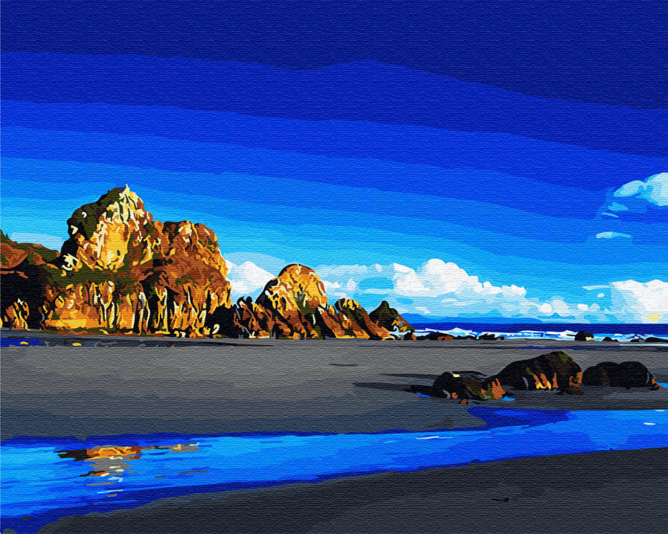 Картина по номерам Brushme Прилив у скал (GX29408)